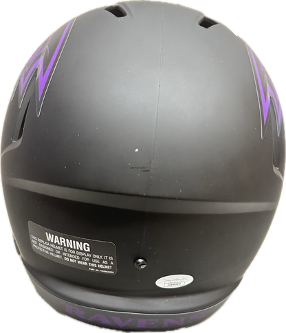 Lamar Jackson Signed FullSize Helmet Eclipse Speed  Football Helmet (JSA)