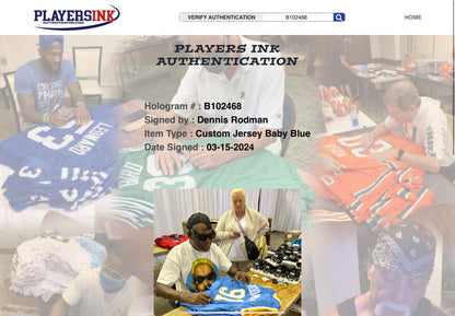 Dennis Rodman Autographed High School Custom Basketball Jersey (PIA)