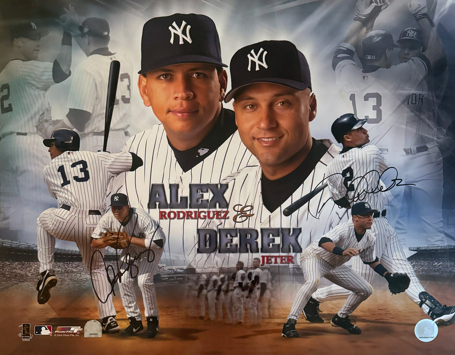 Alex Rodriguez & Derek Jeter Signed 16x20 New York Autographed Photograph MLB