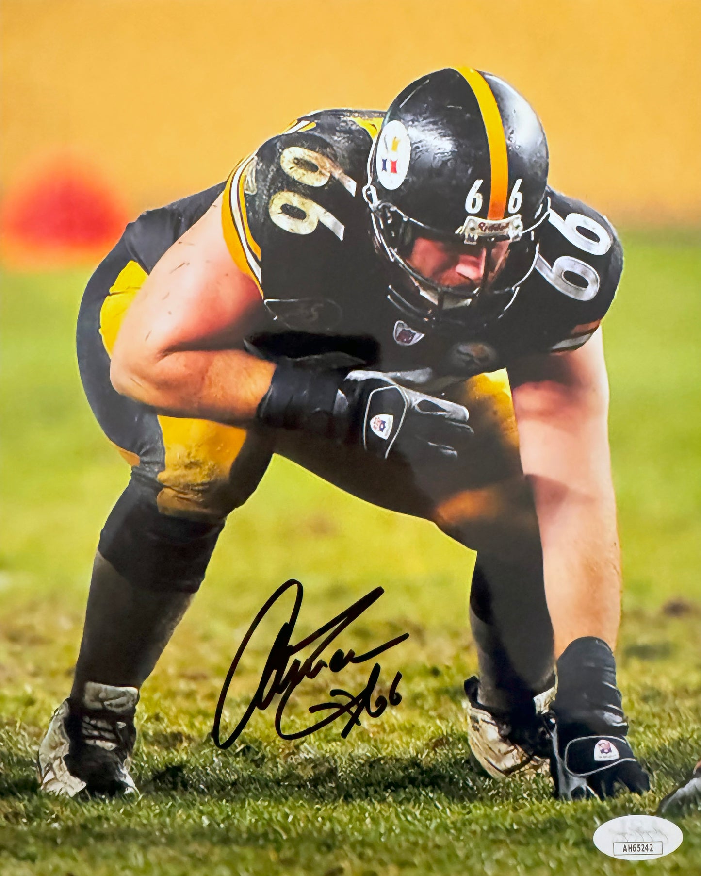 Alan Faneca Pittsburgh Signed 8x10 Autographed Photo JSA