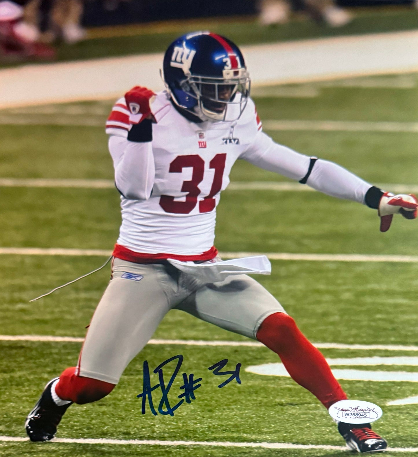 Antrel Rolle New York Autographed Photo 8x10 JSA