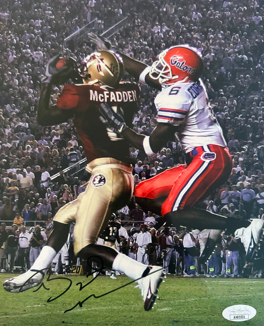 Bryant McFadden FSU Autographed Photo 8x10 JSA