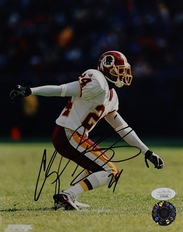 Champ Bailey Washington Autographed Photo 8x10 JSA