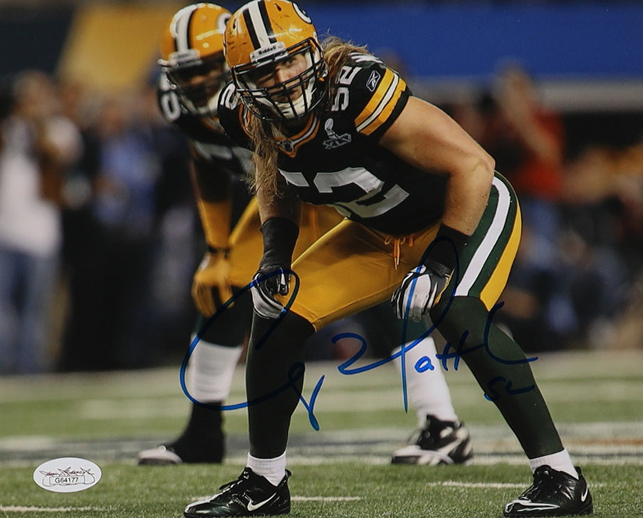 Clay Matthews Green Bay Autographed Photo 8x10 JSA