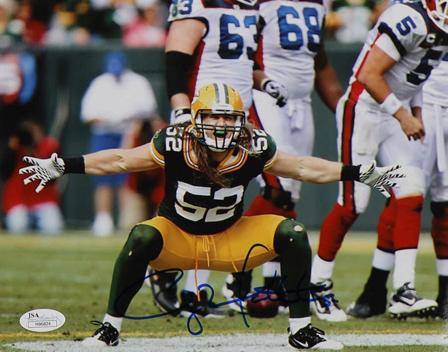 Clay Matthews Green Bay Autographed Photo 8x10 JSA