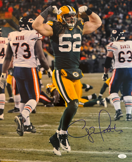 Clay Matthews Signed 16x20 Green Bay Autographed Photograph JSA