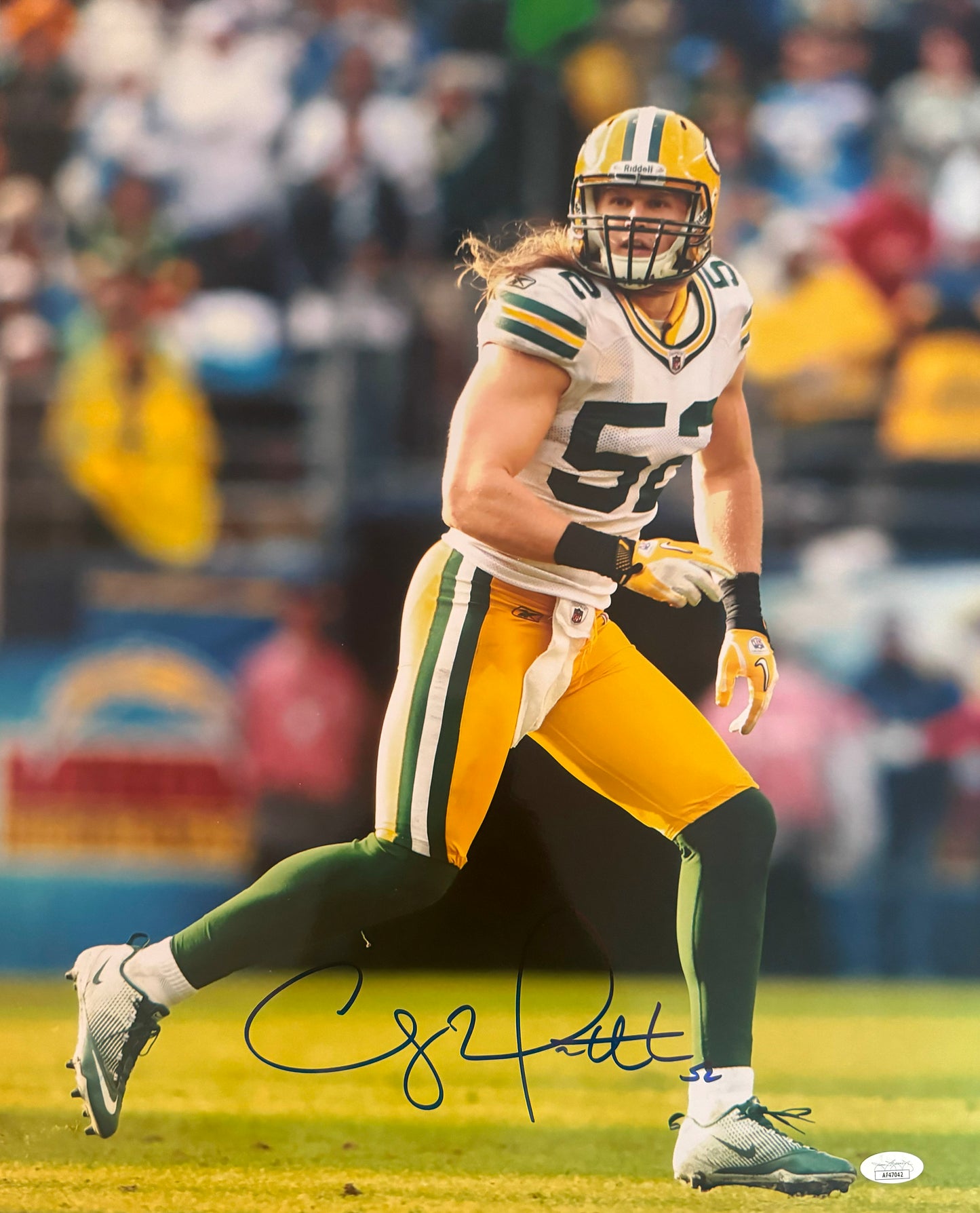 Clay Matthews Signed 16x20 Green Bay Autographed Photograph JSA