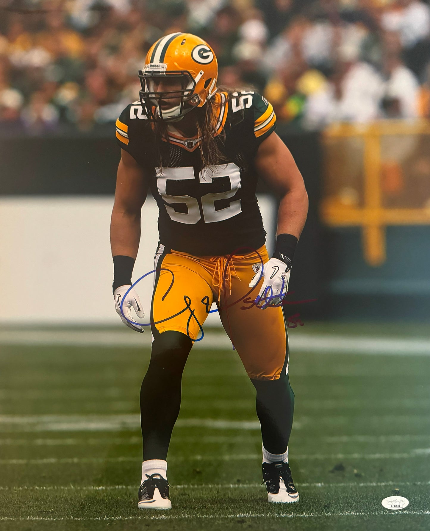 Clay Matthews Signed 16x20 Green Bay Autographed Photograph JSA