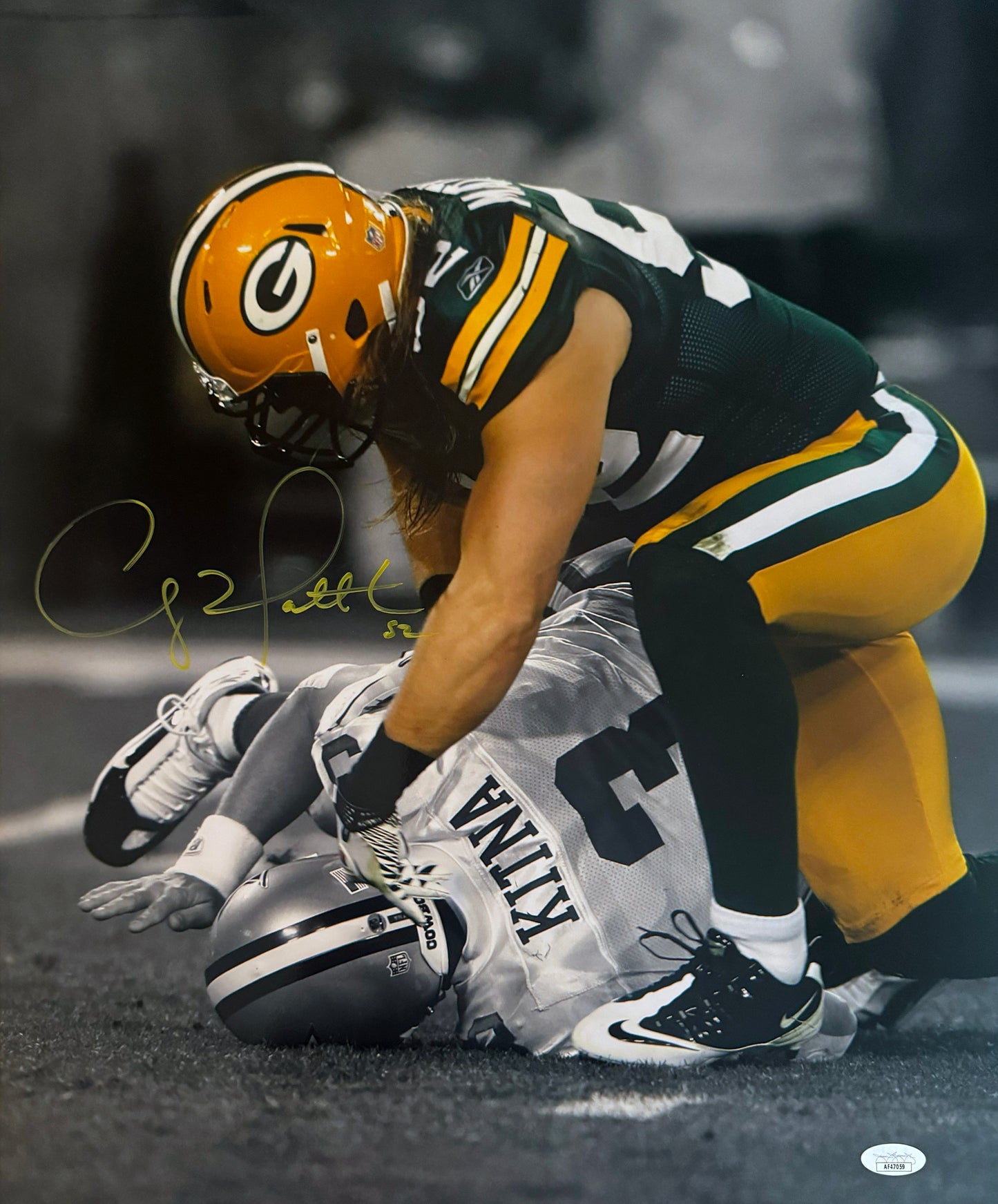 Clay Matthews Signed 16x20 Green Bay Autographed Photograph JSA