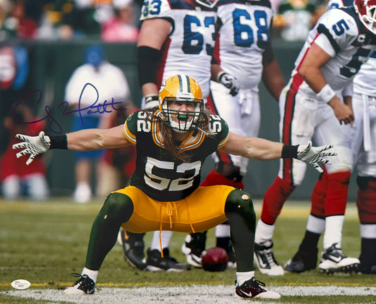 Clay Matthews Signed 16x20 Green Bay Autographed Photograph JSA