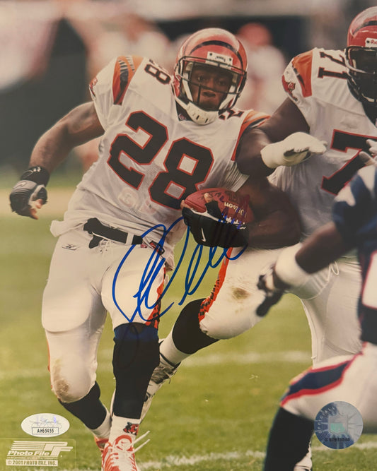 Corey Dillon Cincinnati 8x10 Autographed Photo JSA