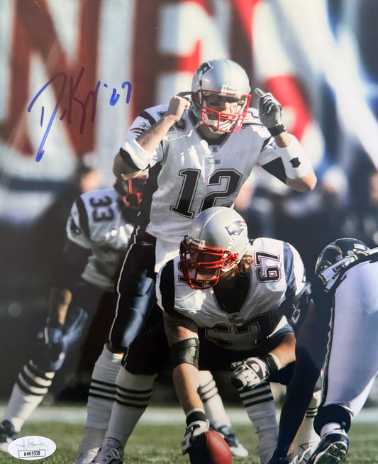 Dan Koppen New England Autographed Photo 8x10 JSA