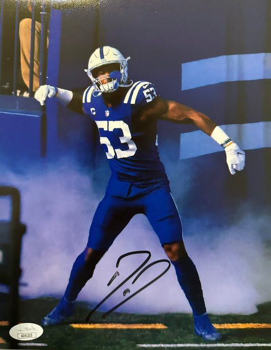 Darius Leonard Indianapolis 8x10 Autographed Photo JSA