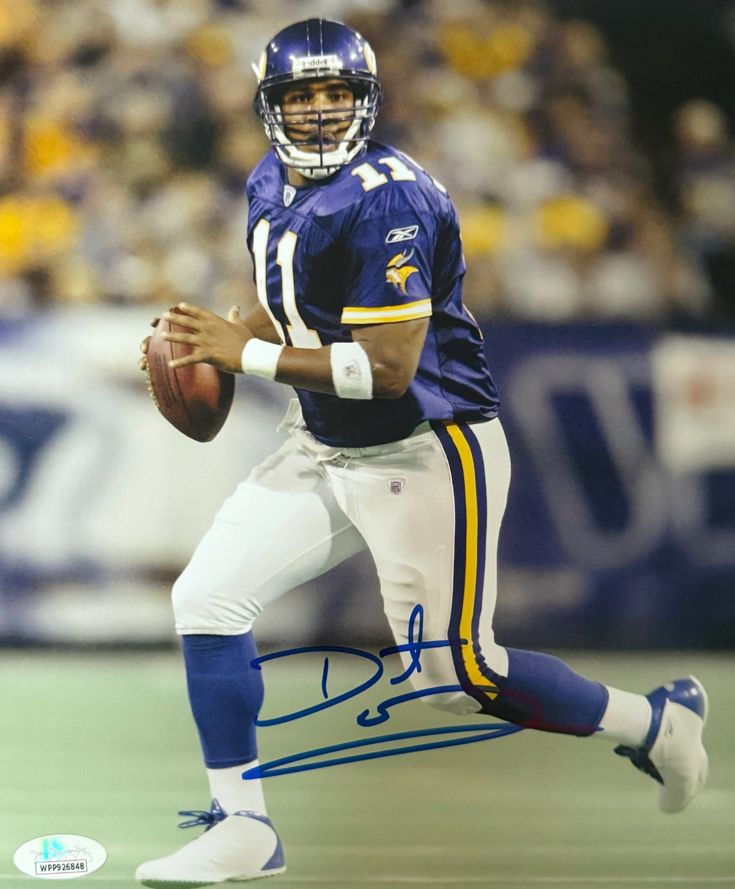 Daunte Culpepper Minnesota Autographed Photo 8x10 JSA