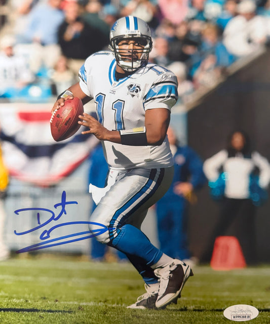 Daunte Culpepper Detroit Autographed Photo 8x10 JSA