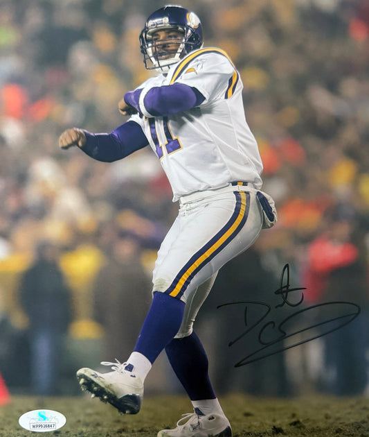 Daunte Culpepper Minnesota Autographed Photo 8x10 JSA