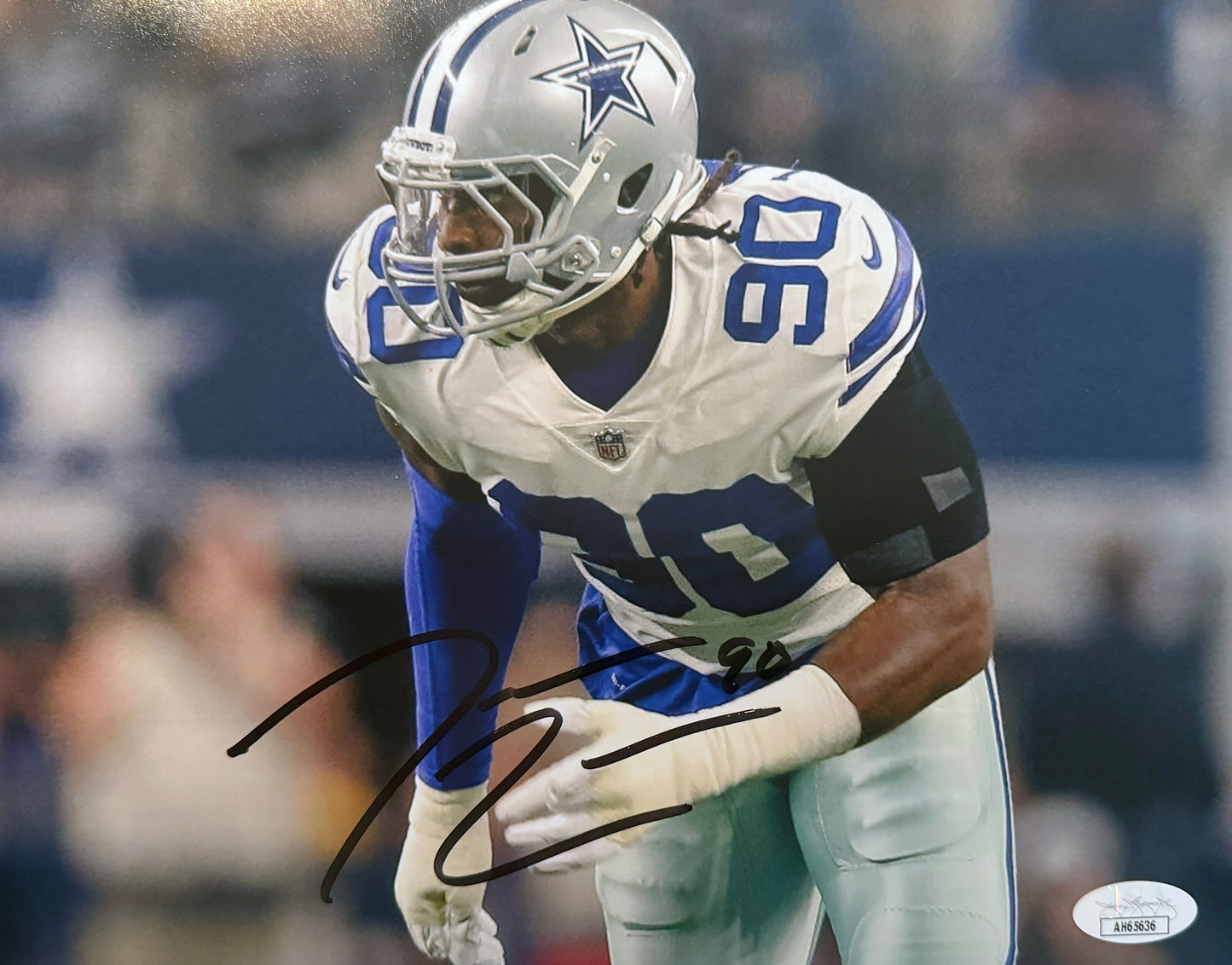 Demarcus Lawrence Cowboys Autographed Photo 8x10 JSA