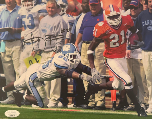 Derrick Hamilton Clemson 8x10 Autographed Photo JSA