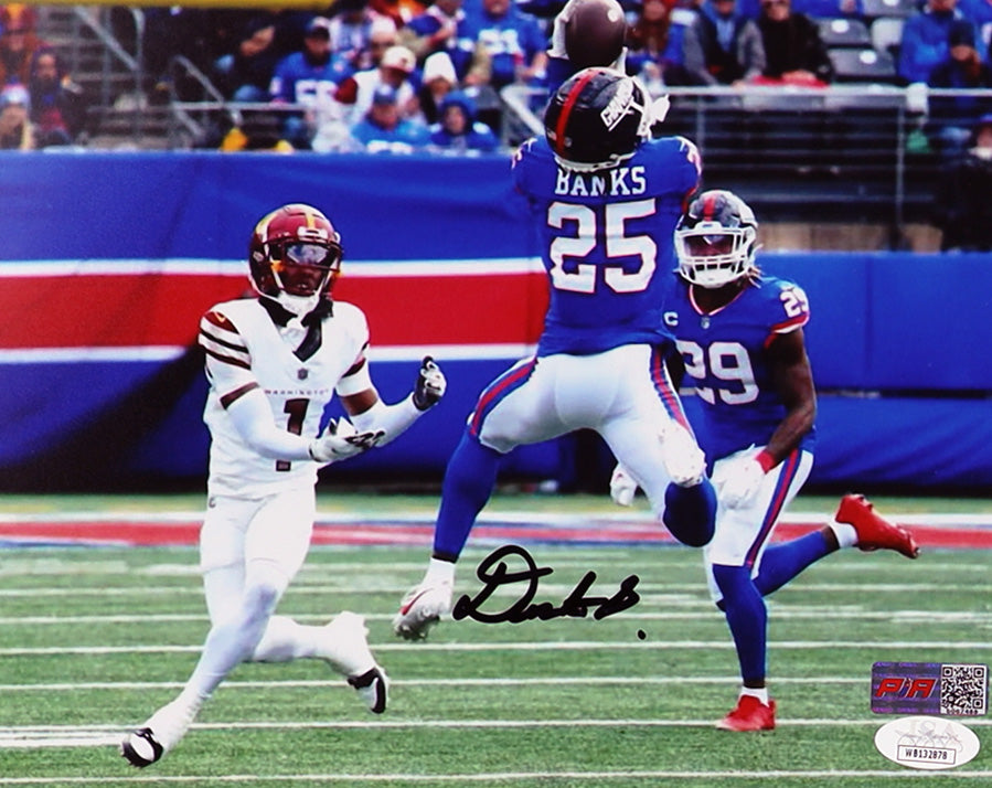 Deonte Banks New York Autographed Photo 8x10 PIA