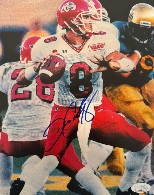 David Carr Fresno 8x10 Autographed Photo JSA