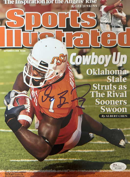 Dez Bryant Oklahoma State Autographed Photo 8x10 JSA