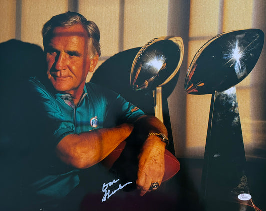 Don Shula Signed 16x20 Miami Autographed Photograph JSA