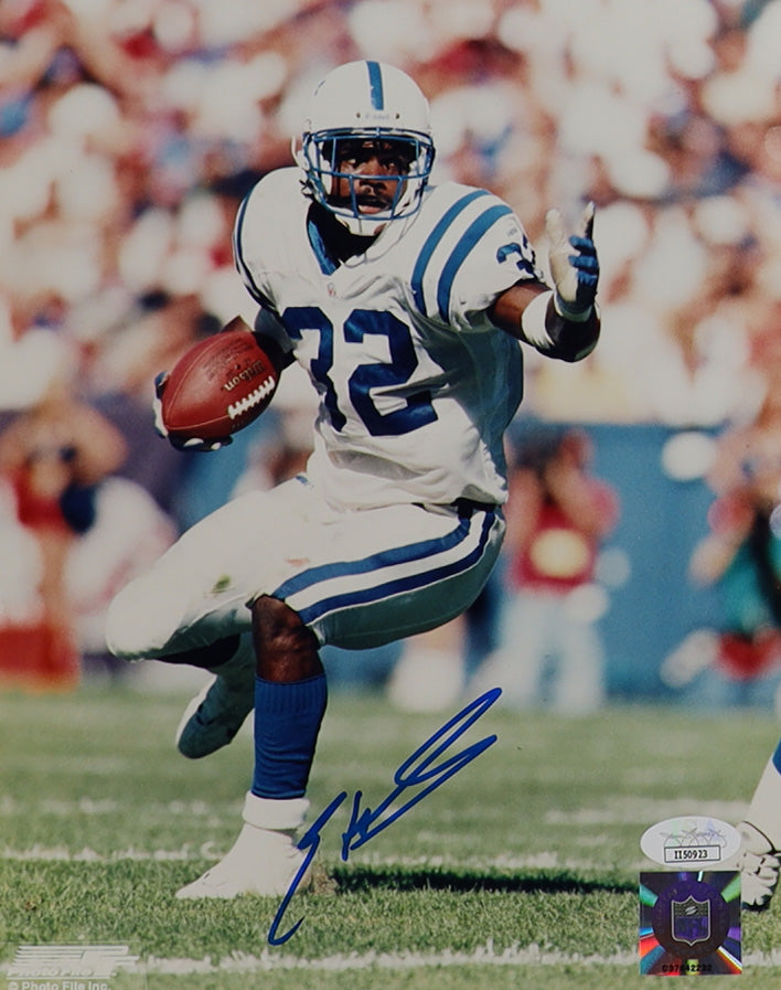 Edgerrin James Indianapolis Autographed Photo 8x10 JSA