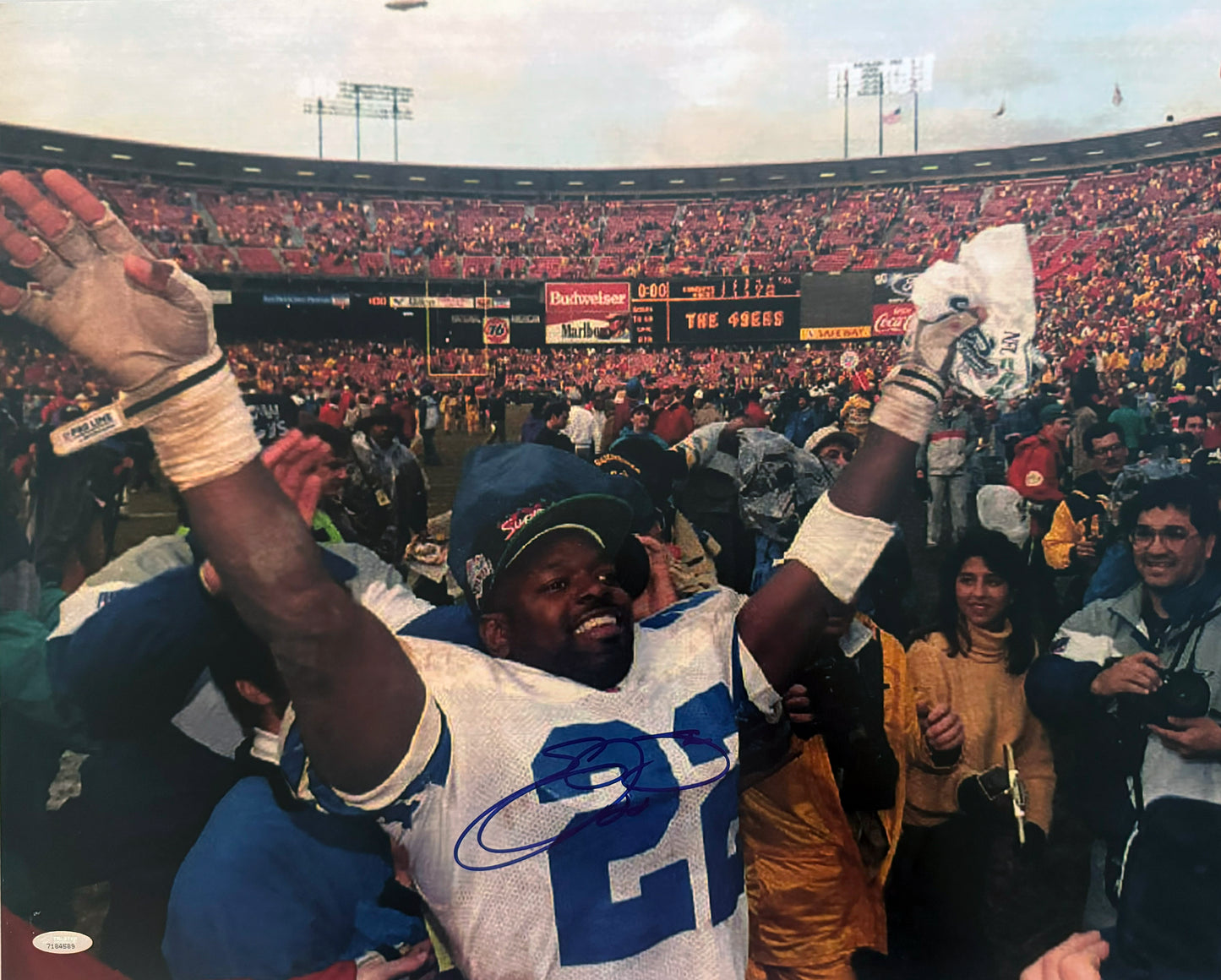 Emmitt Smith Signed 16x20 Dallas Autographed Photograph JSA