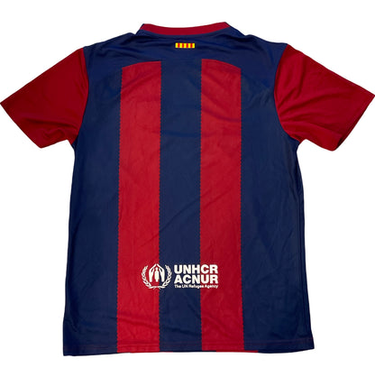 Ansu Fati Custom Barcelona Autographed Red/Blue Jersey (PIA)