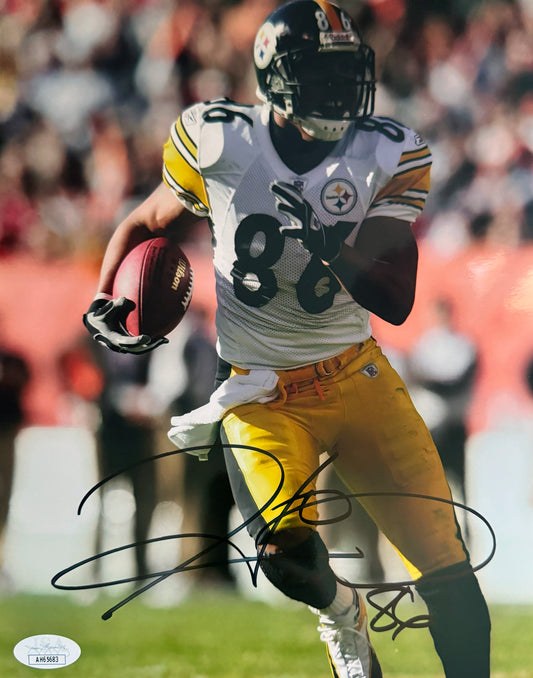 Hines Ward Pittsburgh Autographed Photo 8x10 JSA