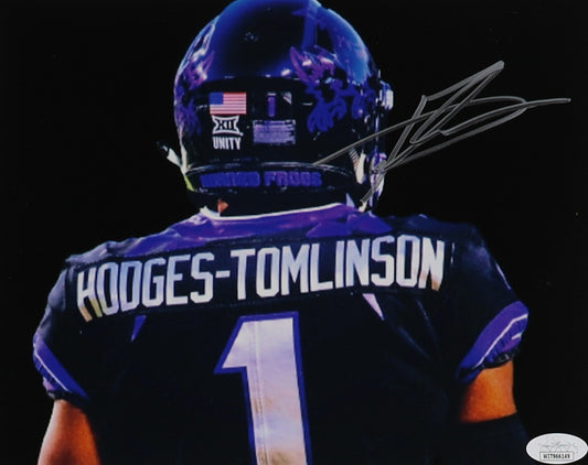 Tre'Vius Hodges-Tomlinson TCU Autographed Photo 8x10 JSA