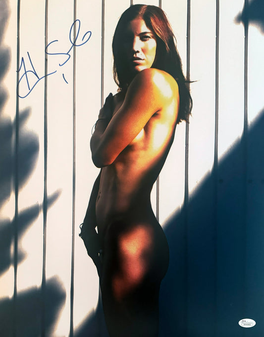 Hope Solo Signed 16x20  US Women's Soccer Team Autographed Photograph JSA