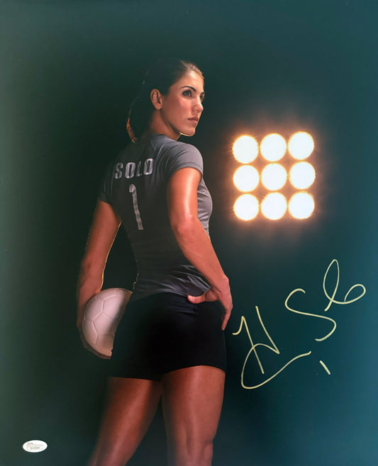 Hope Solo Signed 16x20  US Women's Soccer Team Autographed Photograph JSA