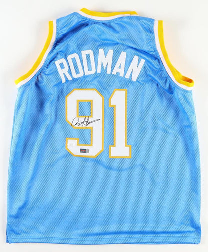 Dennis Rodman Autographed High School Custom Basketball Jersey (PIA)