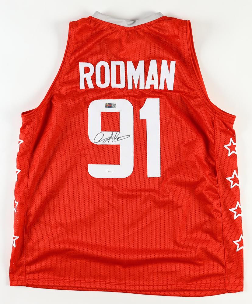 Dennis Rodman Autographed All Star Custom Basketball Jersey PIA