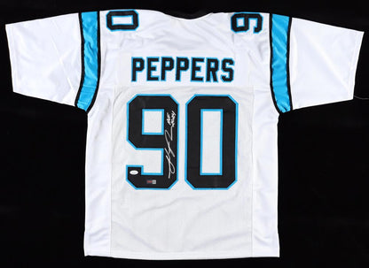 Julius Peppers Signed Panthers Custom Autographed White Football Jersey