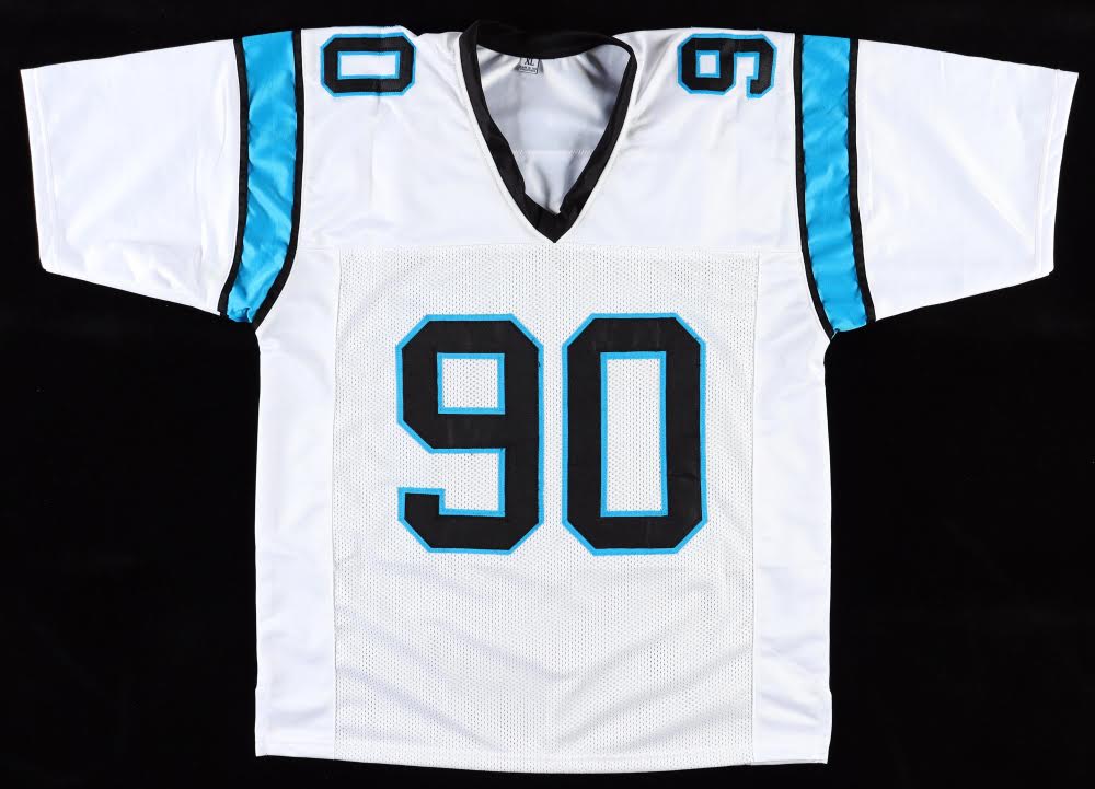 Julius Peppers Signed Panthers Custom Autographed White Football Jersey