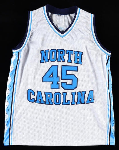 Julius Peppers Signed North Carolina Custom Autographed White Basketball Jersey