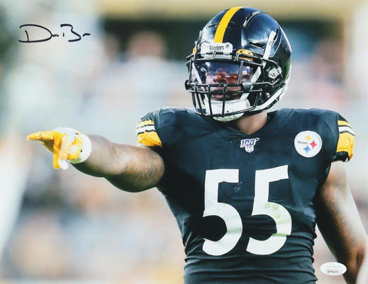 Devin Bush Signed 11x14 Pittsburgh Autographed Photograph JSA