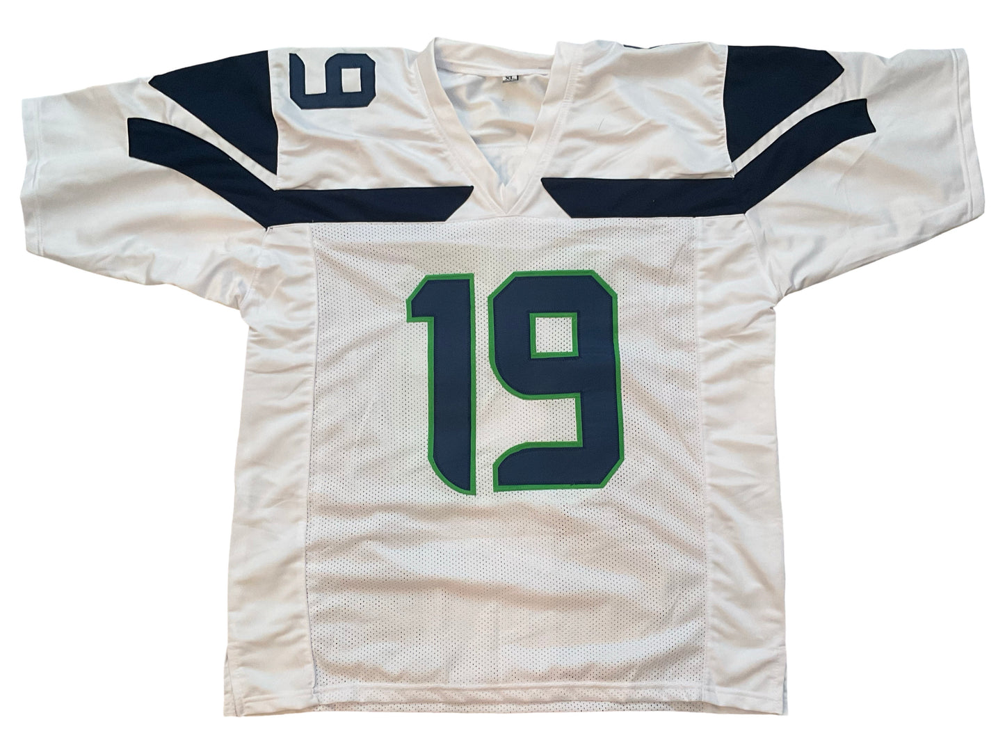 Jake Bobo Signed Seattle White Football Jersey (JSA & PIA)