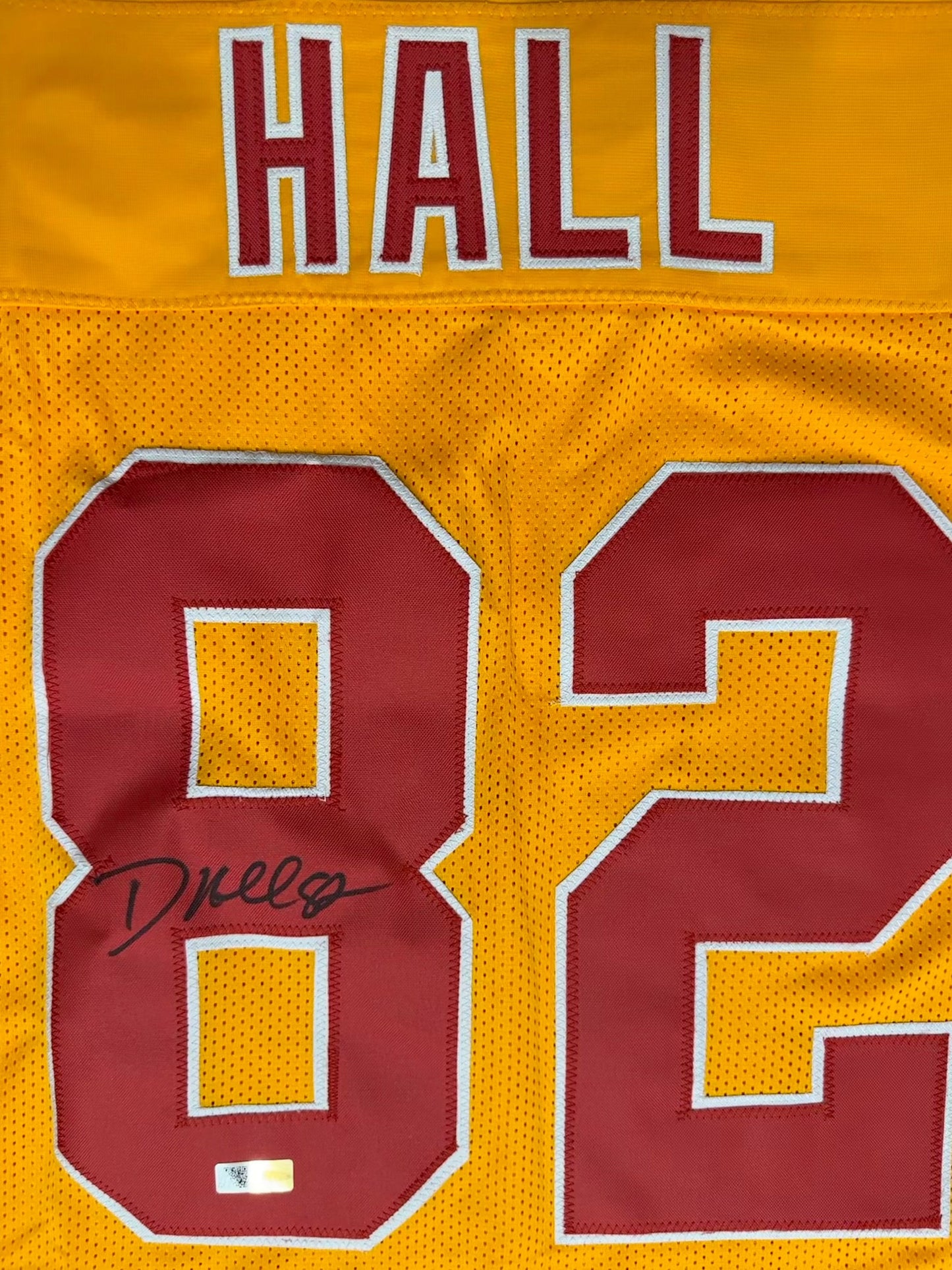 Dante Hall Custom Kansas City Autographed Football Jersey (PIA)