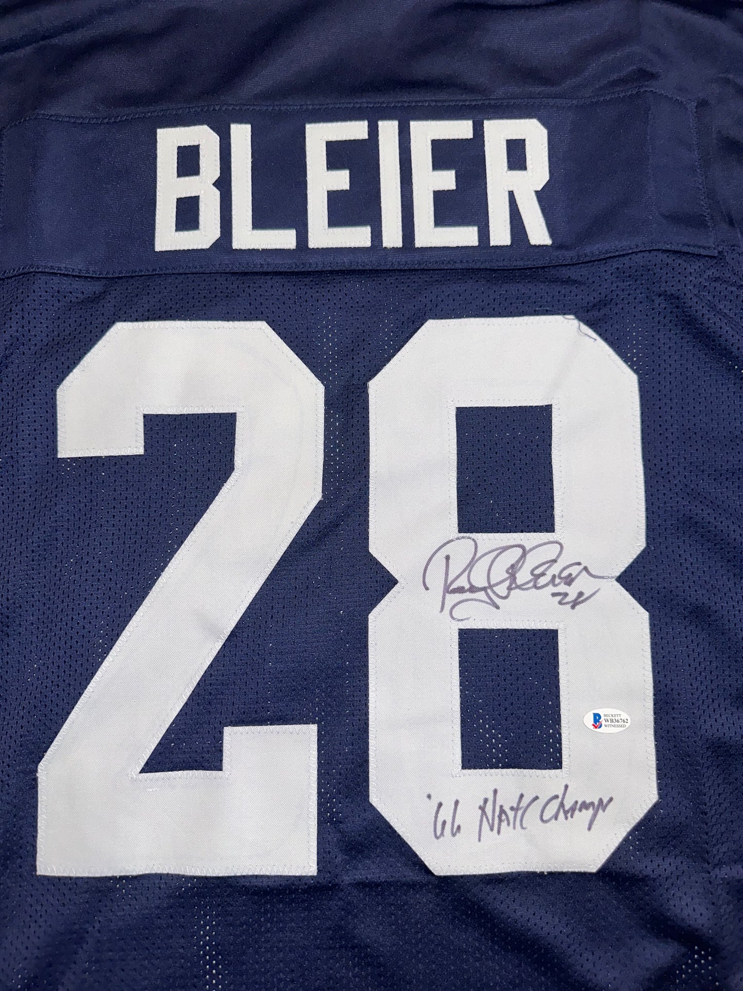 Rocky Bleier Custom Autographed Football Jersey (Beckett)