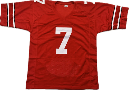 Dwayne Haskins Jr.  Custom Embroidered Autographed Football Jersey (PIA/JSA)