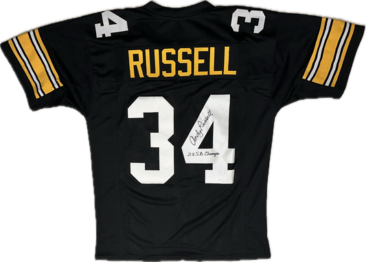 Andy Russell Custom Pittsburgh Autographed Football Jersey (JSA)