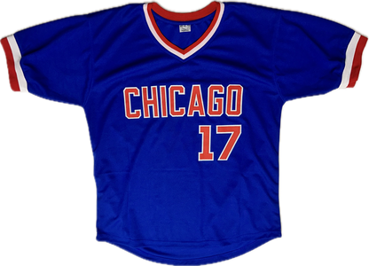 Mark Grace Custom Chicago Autographed Baseball Jersey (PIA/JSA)