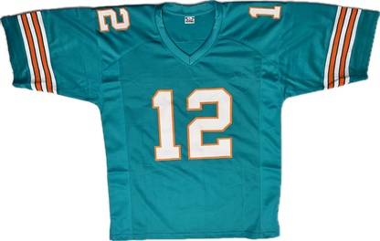 Bob Griese Custom Miami Autographed Football Jersey (JSA)