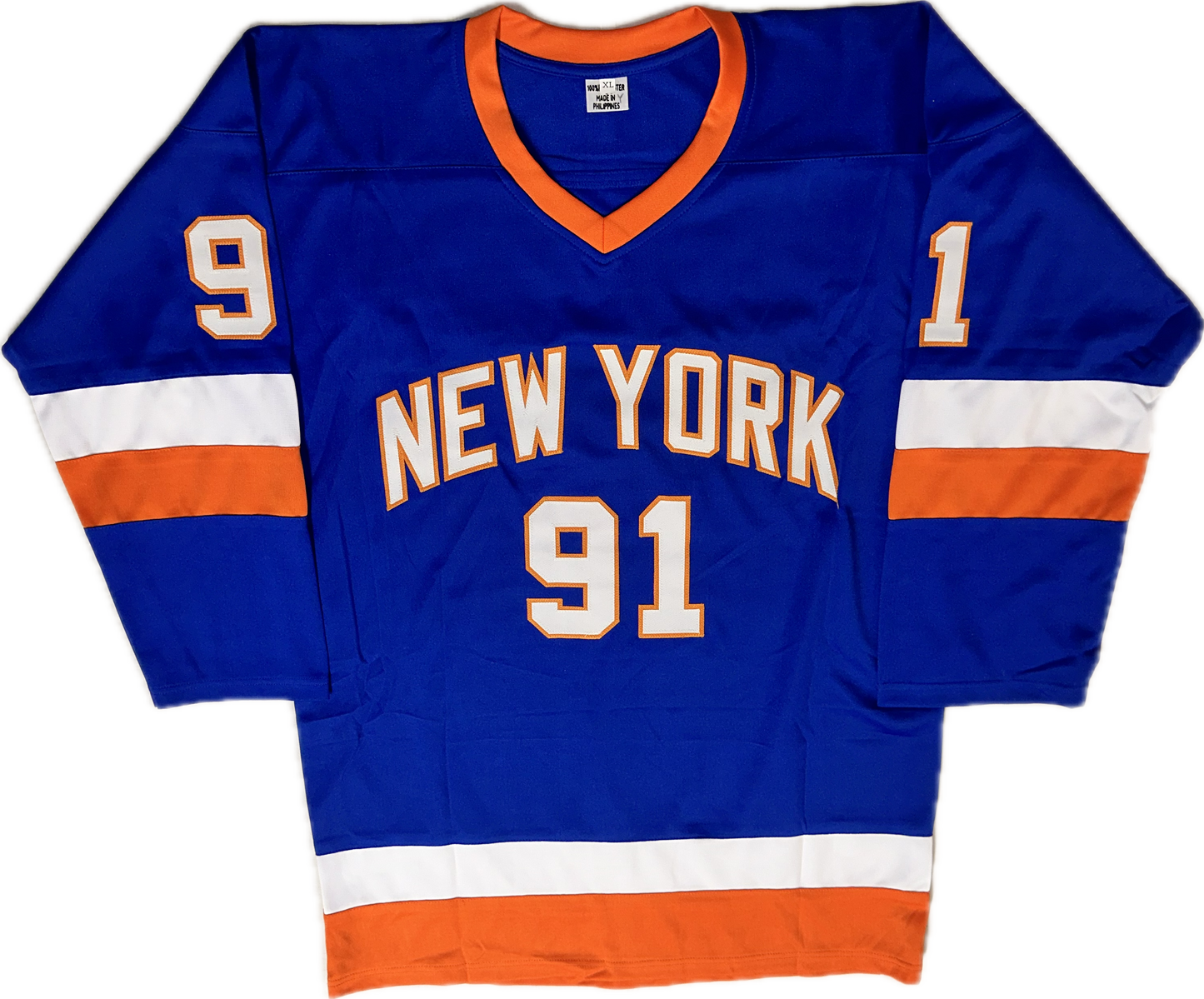 Butch Goring Custom New York Autographed Hockey Jersey (JSA)