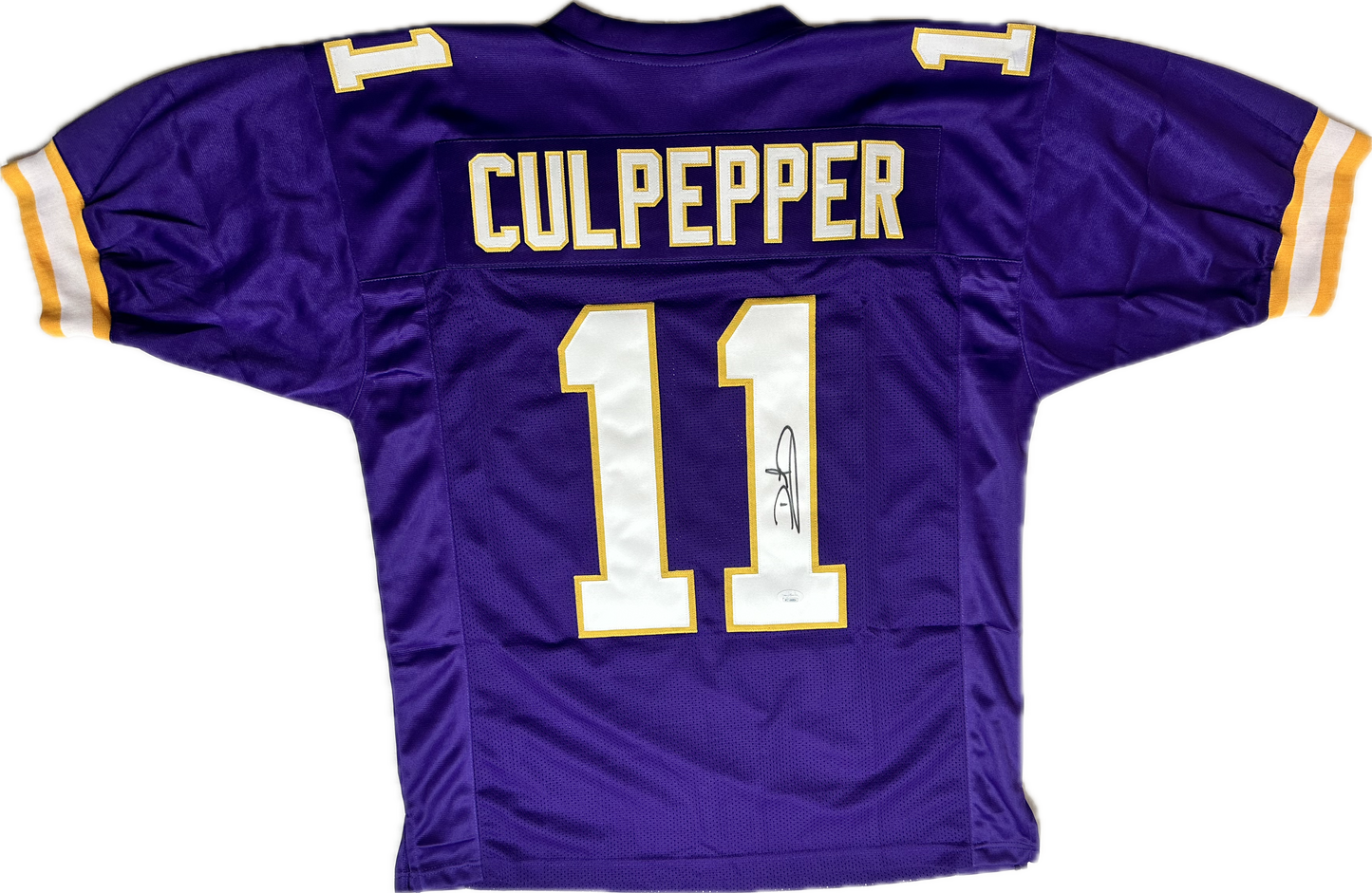 Daunte Culpepper Custom Minnesota Autographed Football Jersey (JSA)