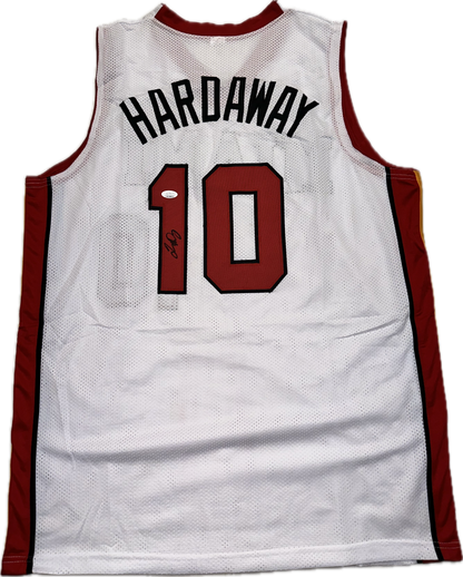 Tim Hardaway Custom Miami Autographed Basketball Jersey (PIA/JSA)