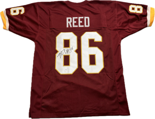 Jordan Reed Custom Washington Autographed Football Jersey (JSA)